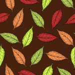 Autumn leaves pattern